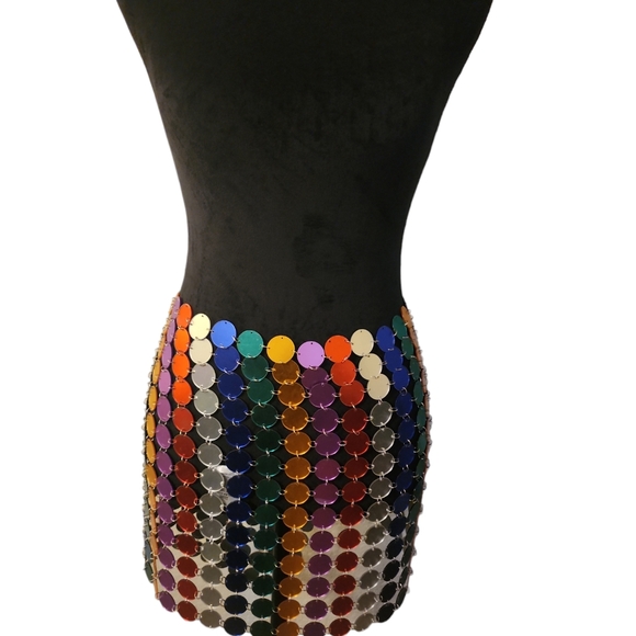 MULTI DISC MINI SKIRT-OS BRAND - Picture 4 of 6